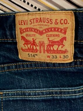 LEVI STRAUSS & CO 514 Jeans 33 Waist x 30 Leg Like NEW!